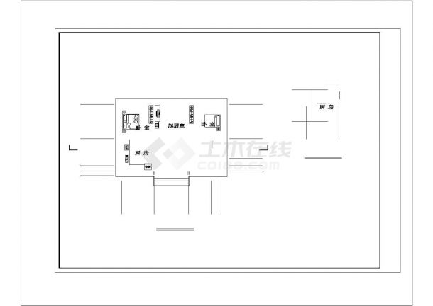 砖混结构住宅楼建筑设计cad图，含效果图-图二