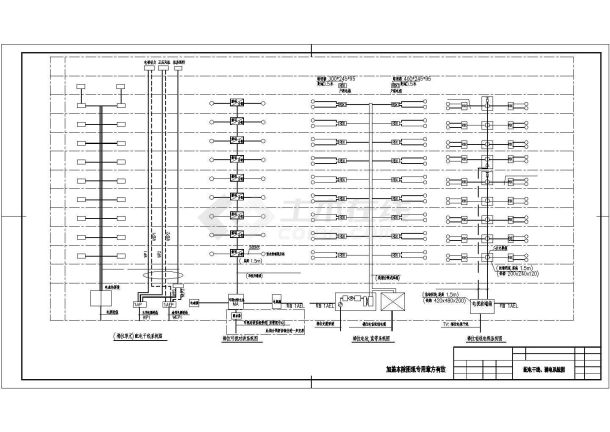某地十一层商住楼电气设计方案cad图纸，共一份资料-图二