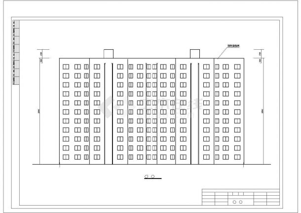 南京市欣荷苑小区9000平米11层框架结构住宅楼建筑结构设计CAD图纸-图一