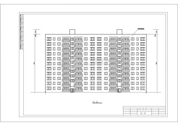 南京市欣荷苑小区9000平米11层框架结构住宅楼建筑结构设计CAD图纸-图二