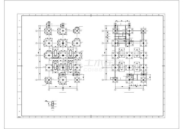 某框剪结构电控楼CAD结构施工图-图二
