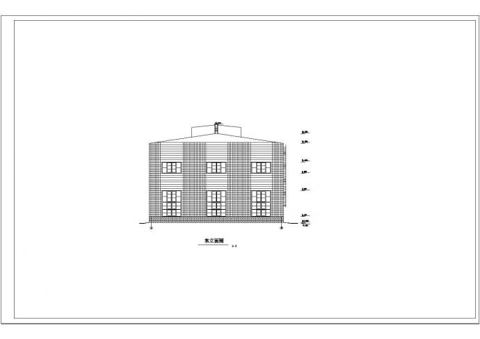 某二层办公厂房钢结构建筑CAD图纸_图1