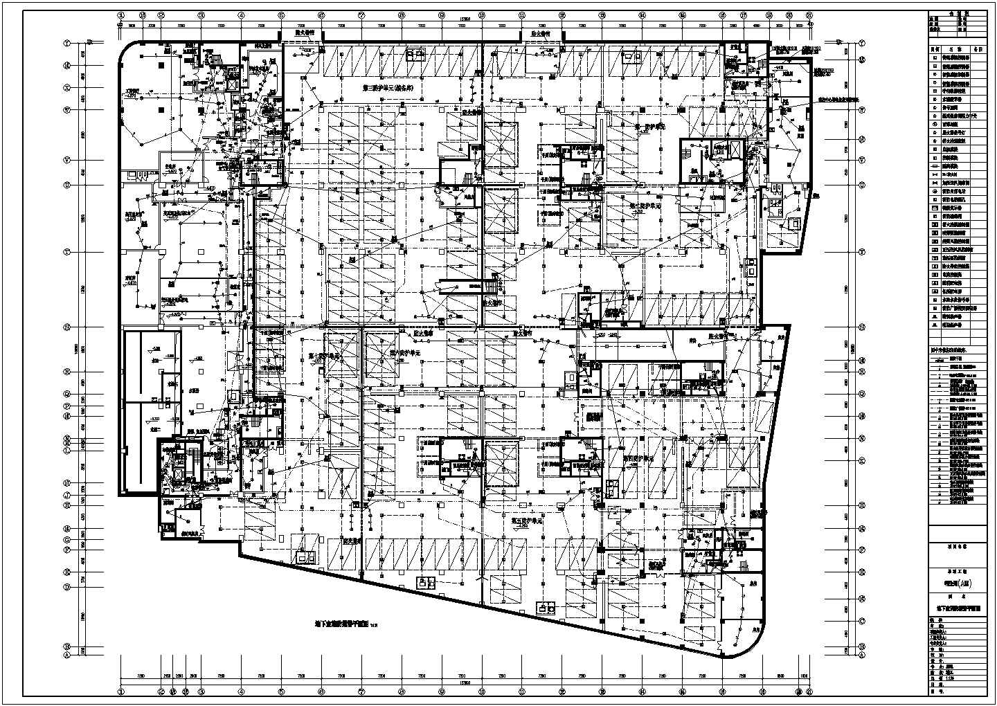 利生苑(A区)小区地下室电气施工图