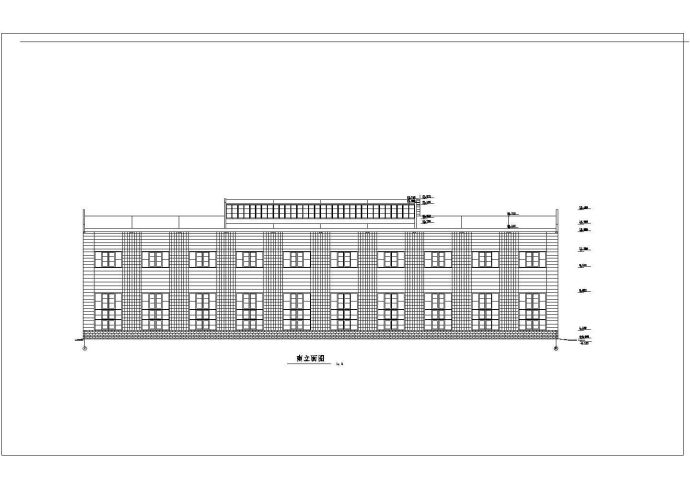 某二层厂房结构建筑CAD图纸_图1