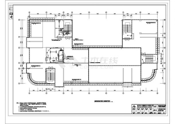 陕西某13483平方米地上六层大专院校教学楼电气设计图纸-图一