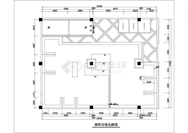 北京市西单地区某知名酒吧内部电气系统设计CAD图纸-图二