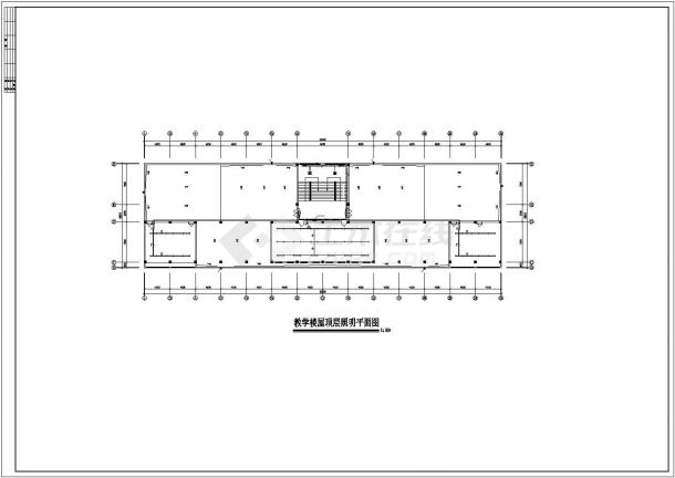 某五层教学楼电气防雷设计施工CAD图-图二