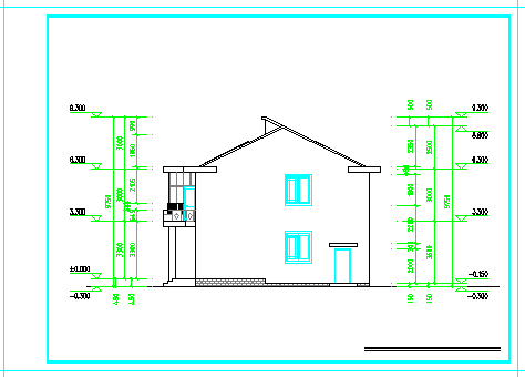 某地两层自建房建筑cad设计图_图1