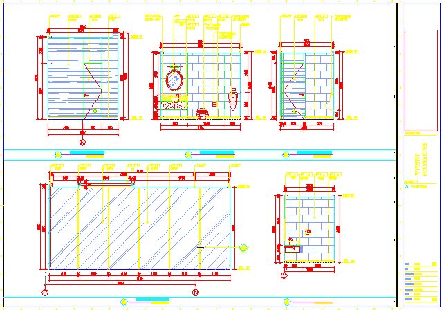 某小餐厅CAD节点施工构造设计图