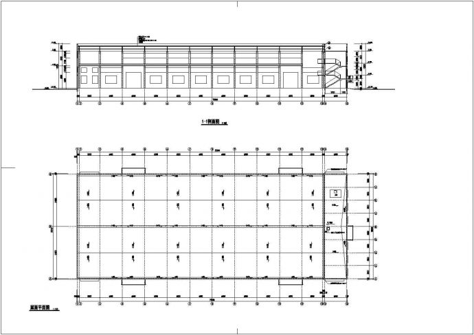 某多层框架结构工业厂房设计cad全套建筑施工图（ 含设计说明）_图1