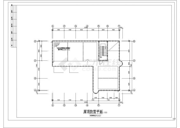 宁波市三层学校教学楼电气施工CAD图纸-图二