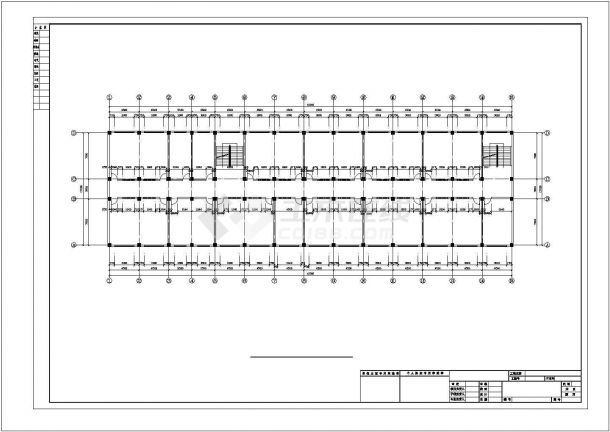 5185平米五层框架教学楼毕业设计（含计算书、部分建筑、结构图、计算简图）-图一