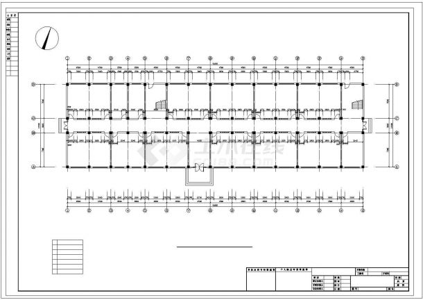 5185平米五层框架教学楼毕业设计（含计算书、部分建筑、结构图、计算简图）-图二