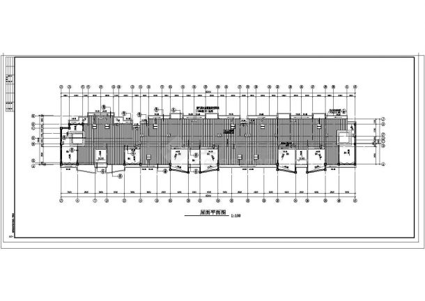 某商铺综合楼CAD建筑构造设计详细平面图-图二