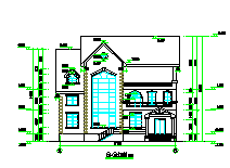 某地二层自建房建筑设计cad图纸_图1