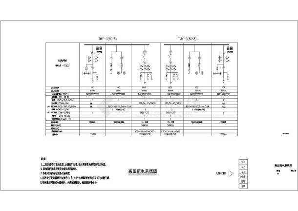 上海10kv变配电站设计施工图-图二