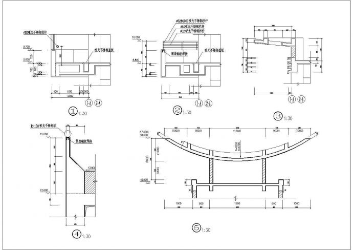 某新铺位小商品市场CAD设计完整建筑施工图纸_图1