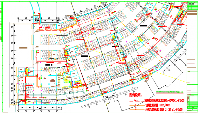 某地下车库安全防范CAD全套施工平面图_图1