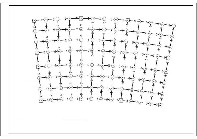 常州市钟楼区某市政单位办公楼网架屋面全套结构设计CAD图纸_图1