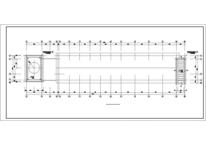 某四层框架结构中学教学楼设计cad全套建施图（13张图）_图1