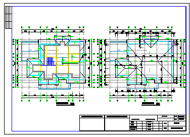 某H型别墅建筑设计cad施工图含效果图_图1
