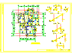 某二层别墅建筑结构cad设计图含效果图_图1
