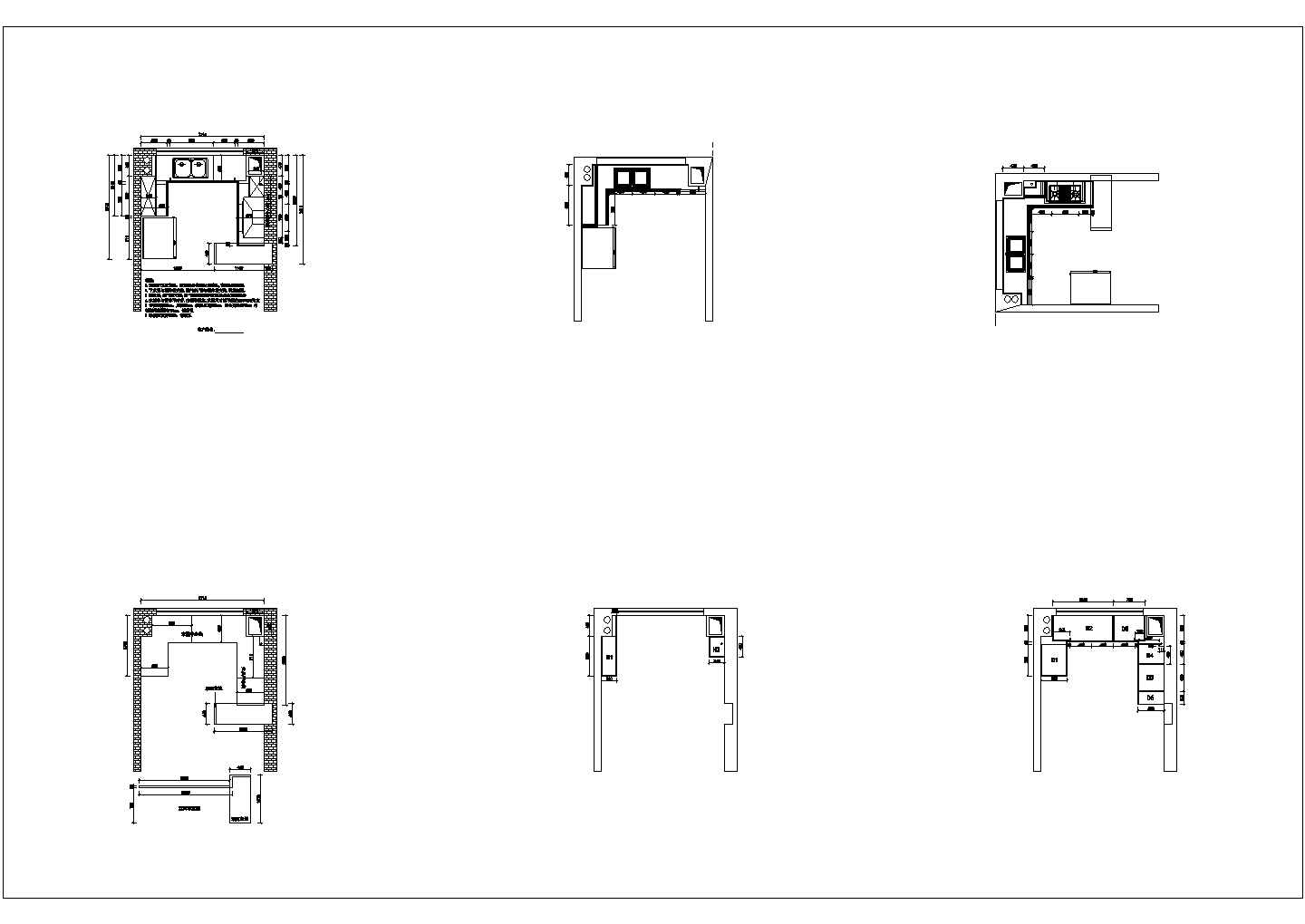 某装修设计驿站CAD构造完整施工图