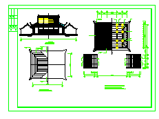 财神殿建筑方案设计CAD图纸-图二