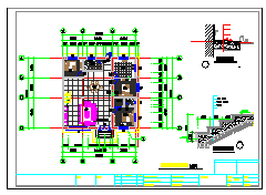 某别墅建筑结构水电cad设计施工图纸_图1
