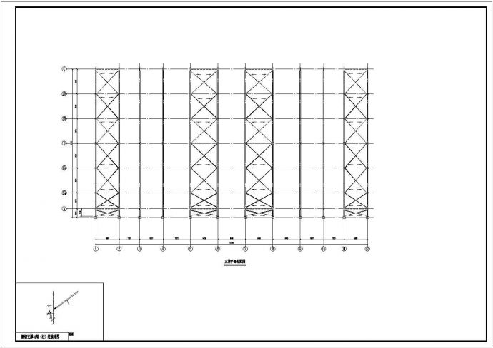某公司钢结构厂房建筑CAD图纸_图1