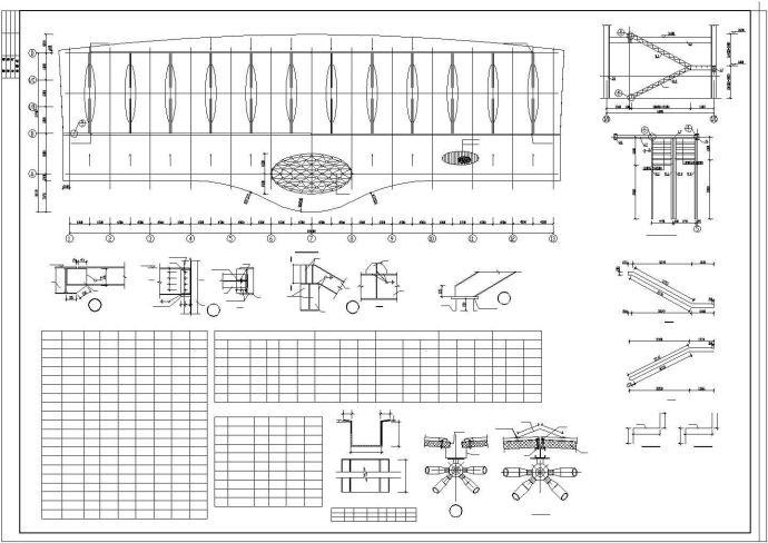 某钢结构框架汽车城建筑完整设计施工CAD图纸_图1