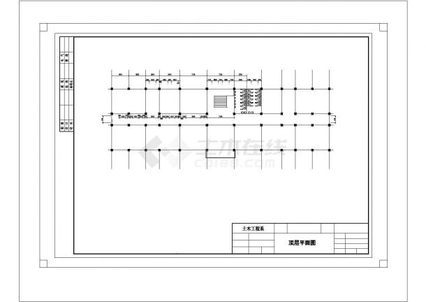 某6500平方米五层框架结构学院教学楼毕业设计图纸（含建筑结构图纸计算书）-图二