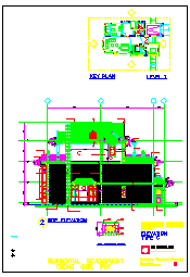 某地三层农居建筑设计cad施工图含效果图_图1