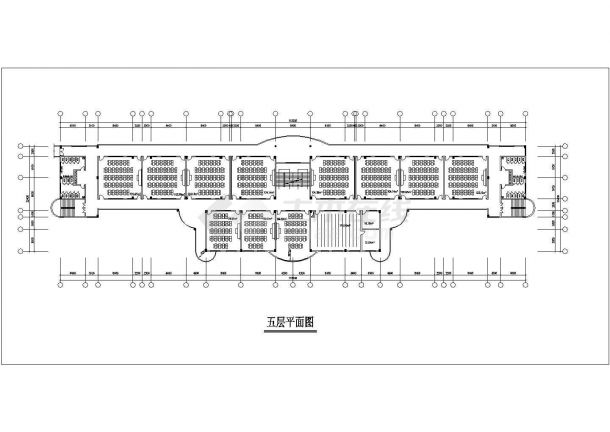 【广东省】某中学教学楼方案设计图-图一