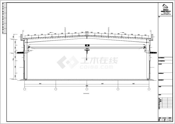 某生化公司钢结构厂房建筑设计施工CAD图纸-图一