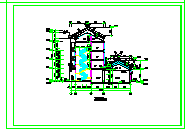 四层古建筑民居建筑设计全套cad施工图纸_图1