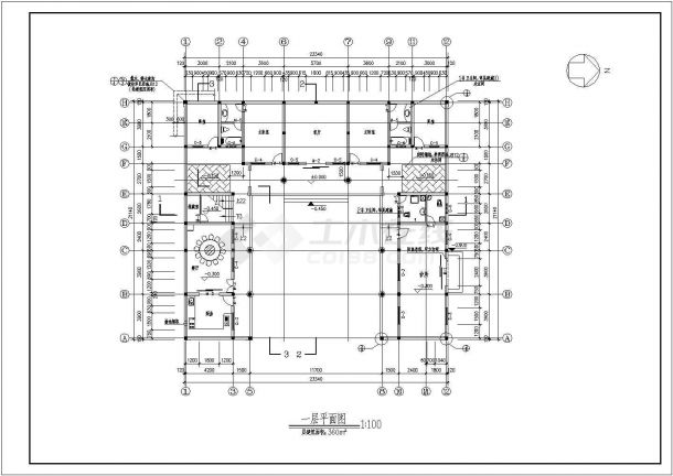 [云南]某农场民族二层住宅全套建筑施工cad图（含总平面图）-图二