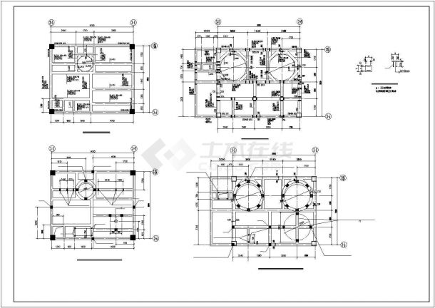 某混凝土主车间建筑设计施工CAD图纸-图一