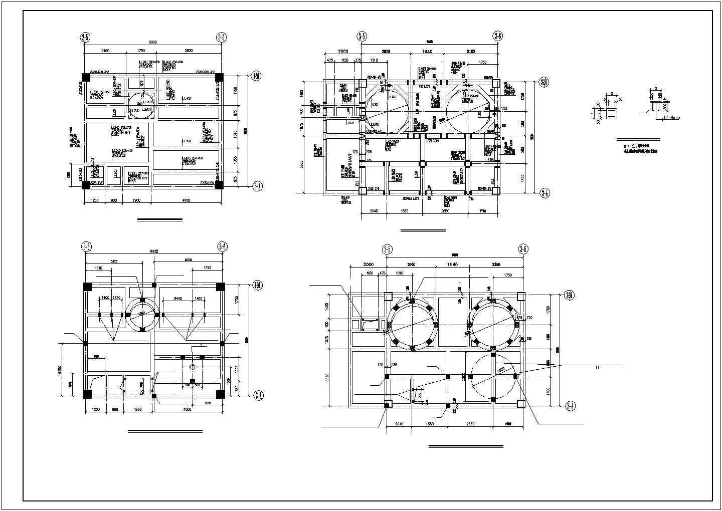 某混凝土主车间建筑设计施工CAD图纸