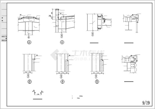 某夹层钢结构厂房建筑完整设计施工CAD图纸-图一