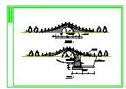 某经典古典石桥建筑设计CAD布置图-图一