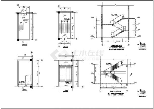 某一层框架结构工业厂房设计cad全套建筑施工图-图二