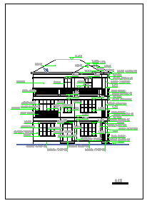 某三层自建房建筑cad图纸含效果图