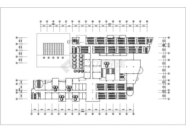 衡阳市某职业学院5900平米5层框架教学楼建筑设计CAD图纸-图二