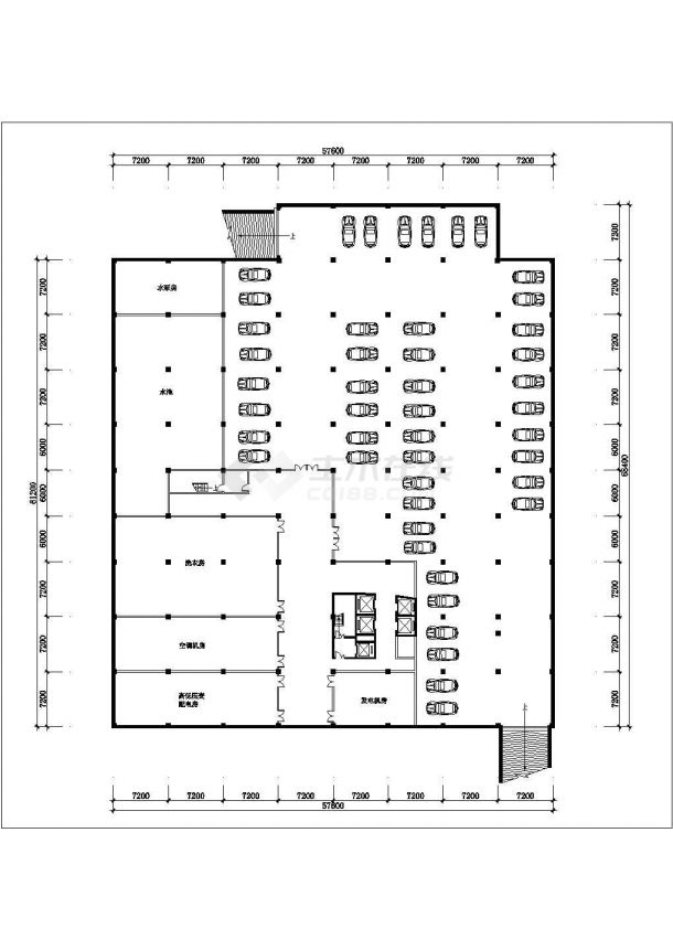 北京某大学17层框架结构科技交流中心建筑设计CAD图纸（6套方案）-图一