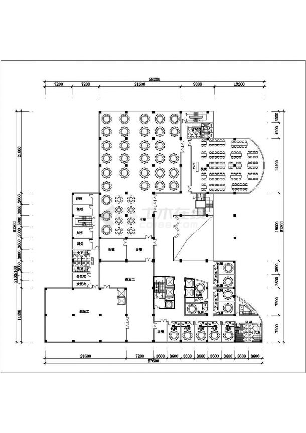 北京某大学17层框架结构科技交流中心建筑设计CAD图纸（6套方案）-图二