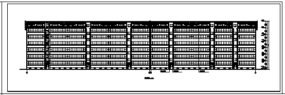 9000平米地上六层带阁楼住宅楼建筑施工cad图（带地下室设计，共十六张)-图二