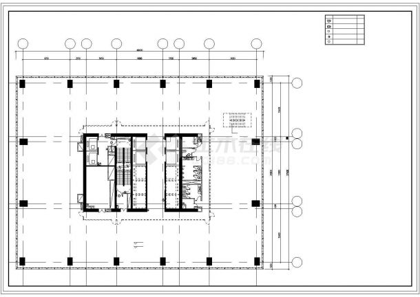 某地区十六层办公楼安防布置电气设计CAD图-图二