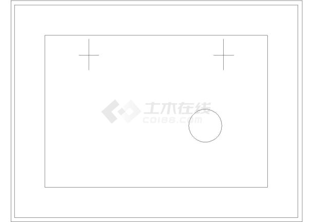 某化验盆洗涤盆CAD详细完整构造图纸-图一