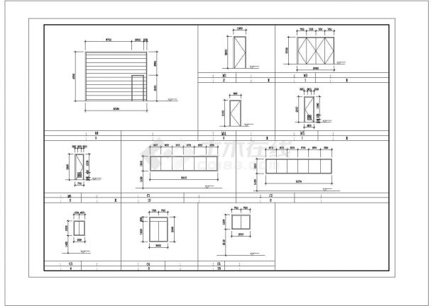 某框架结构多层厂房建筑施工图-图二